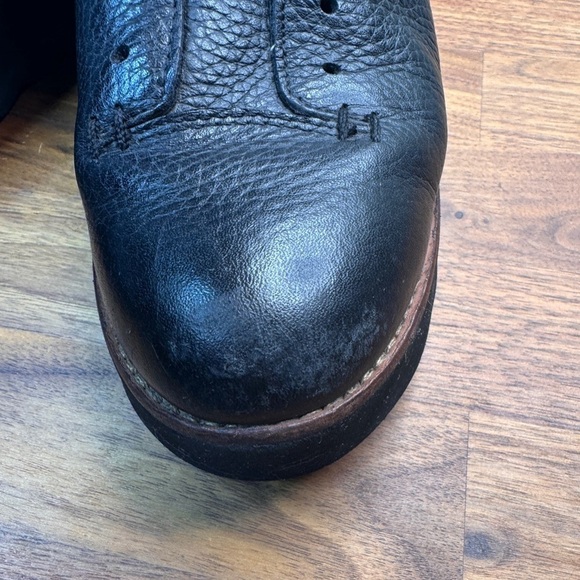 Coach Urban Hiker Platform Wedge Chunky Boot Rare Black Leather Shoe 9.5 - Picture 6 of 11